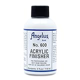Angelus Brand Acrylic Leather Paint Finisher No. 600-4oz | Original Top Coat Protector for Leather Paint | Scratch Resistant Finish Sealant