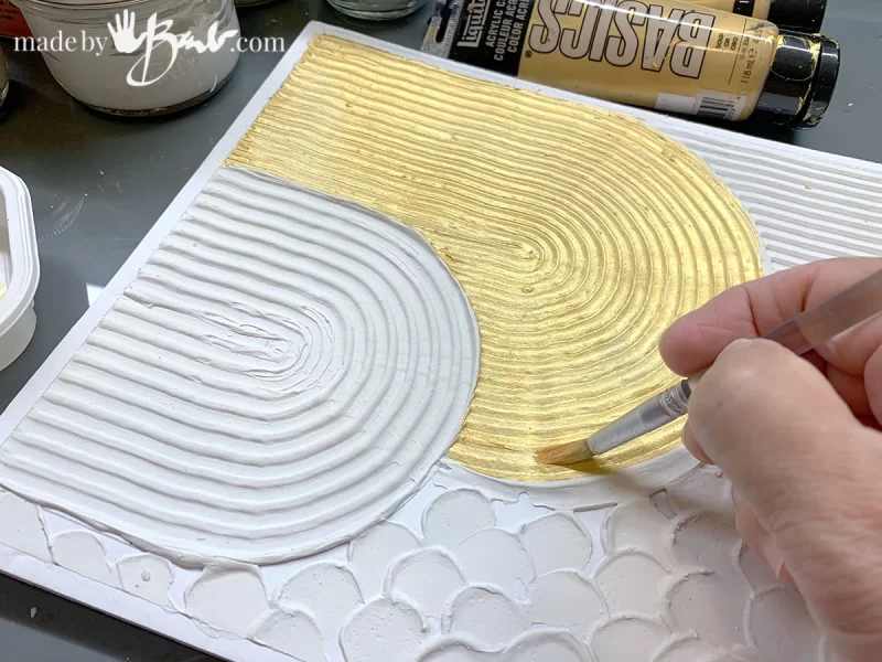 How to Make Texture Paste for Acrylic Paint on Canvas - photo by Made by Barb